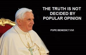 Truth is not decided by popular decision