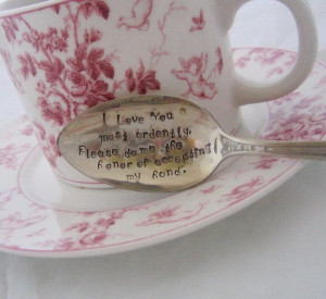 pride and prejudice mr darcy marriage proposal upcycled silverplate ...