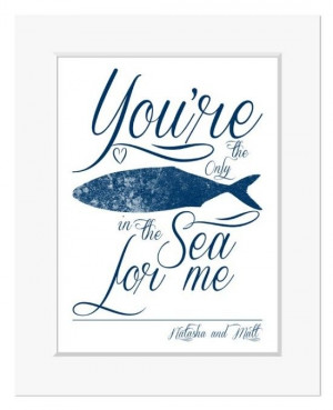 Fish In The Sea Personalised Print