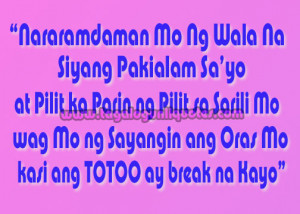 Let's talk about to Tagalog Quotes for Broken Hearted. Break-up is a ...