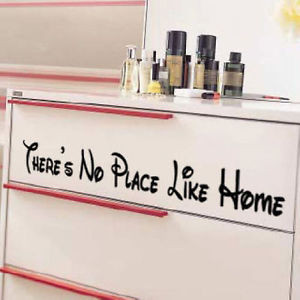 Details about There's No Place Like Home - Vinyl Wall Art Decals Quote