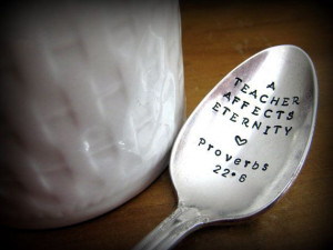 ... for Teacher Vintage Gift for Christian Hand by SilverSpoonful, $16.00