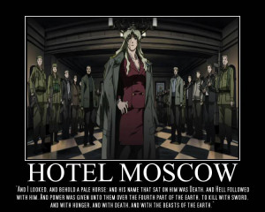 anime black lagoon character balalaika quote revelation 6 8 kjv