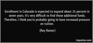More Roy Romer Quotes