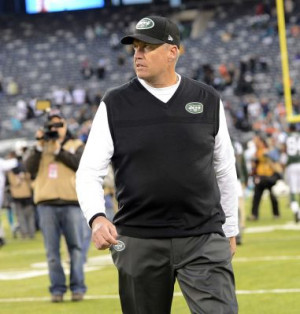 Rex Ryan walks off the field after a game against the Miami Dolphins ...