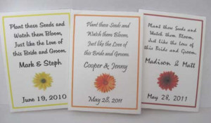 These packets will boast a a beautiful daisy design of your choice ...