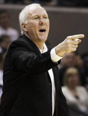 Spurs coach Gregg Popovich gave praise to Spurs players, coaches and ...