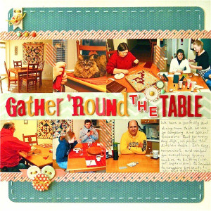 gather round the table by sue althouse supplies cardstock bazzill ...