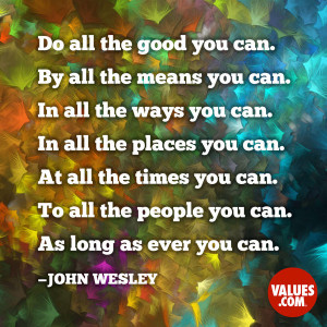 An inspiring quote about #stewardship from www.values.com #dailyquote ...