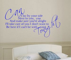 Sam Smith Lay Me Down Song Lyrics, Romantic Bedroom Wall Quote Vinyl ...