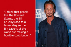 Sean Penn thinks that shock-jocks and right-wing conservatives who don ...