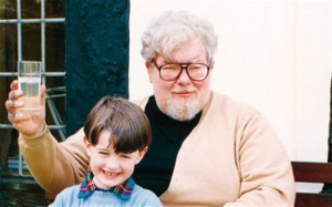 Jack Whitehall and his godfather Richard Griffiths on a family outing