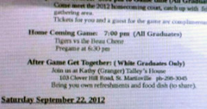 La. high school alumni send out reunion invite with ‘white graduates