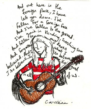 Laura Marling portrait & quote (I'm a fly)