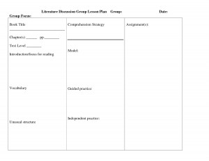 Planning Guided Reading Lesson