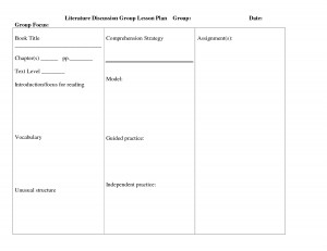 Planning Guided Reading Lesson