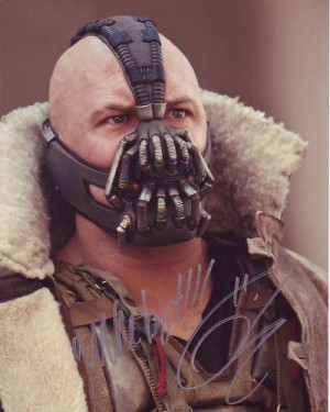 TOM HARDY signed autographed BATMAN DARK KNIGHT RISES BANE photo