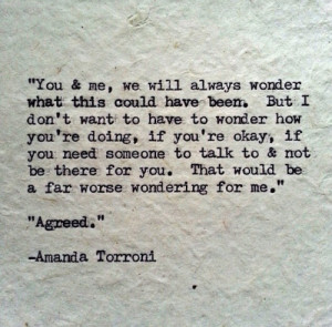 Wise words from Amanda Torroni,poet