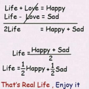 simple mathematics of life...