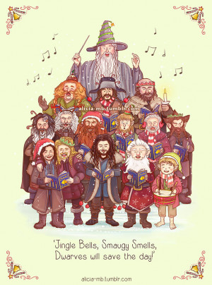 ... hobbit sherlock holmes TARDIS christmas card avengers Hobbit dwarves