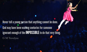 What we can or cannot do, what we consider possible or impossible is ...