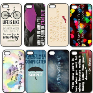 Inspirational Quote Life Love Back Skin Cell Phones Cover Case for ...