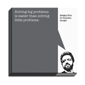 Sergey brin - startup quotes - canvas print