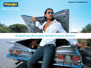 John's pair of Wrangler jeans....