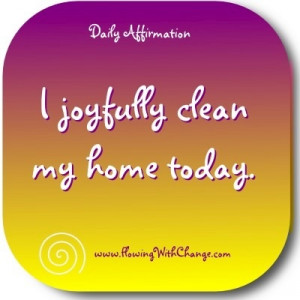 Wishful thinking but would be nice to be joyful about cleaning home ...
