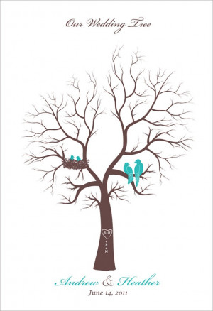 Wedding Family Tree guest book alternative by fancyprints on Etsy, $38 ...