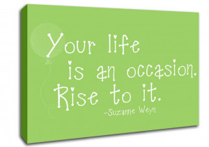 Show details for Suzanne Weyn Your Life Is An Occasion Lime Green