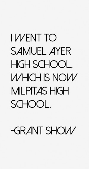 went to Samuel Ayer High School, which is now Milpitas High School.
