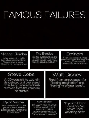 Failures are lessons...