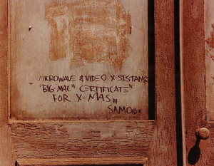 ... was the graffiti tag used by Jean-Michel Basquiat in his early career