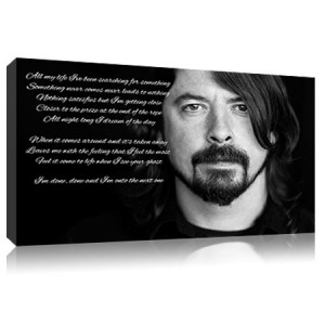 Dave Grohl Foo Fighters All My Life Quote Canvas Picture Print Wall ...