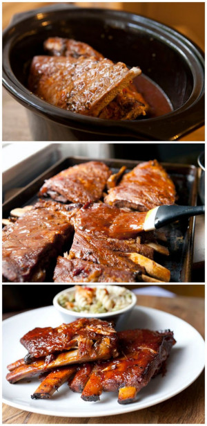 slow cooked ribs produce fall off the bones meat! Andrew and I make ...