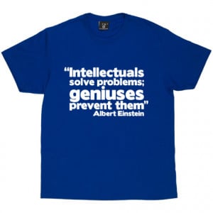 Albert Einstein Genius Quote Royal Blue Men's T-Shirt. Demonstrate ...
