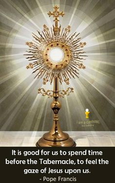 Pope Francis - The Holy Eucharist.