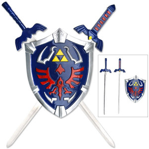 Legend Of Zelda Link Master Shield With 2 Swords