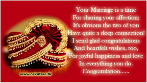 Wedding & Marriage Quotes Orkut Greeting Card