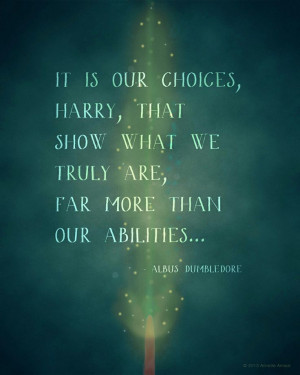 Harry Potter Quote. Print by Annette Amaral. 