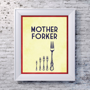 Funny Kitchen Quotes And Sayings Funny kitchen art print