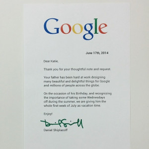 Google Employee’s Daughter Writes a Touching Letter To His Boss; The ...