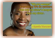 ... Everything we do matters. I am not my sister's keeper; I am my sister