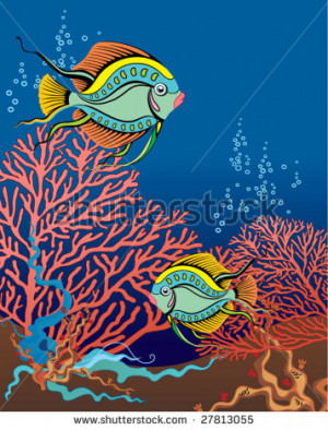 Coral Reef Stock Vector...