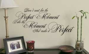 Perfect Moment – wall art decal