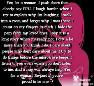 yes i m a woman i push doors that clearly say pull i laugh harder when ...