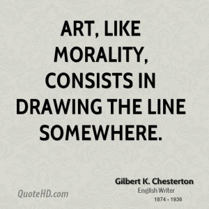 Art Quotes About Line ~ Gilbert K. Chesterton Art Quotes | QuoteHD