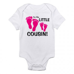 Aunt Gifts > Aunt Baby > Little Cousin Baby Footprints Infant Bodysuit