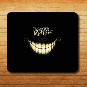 Alice In Wonderland Cheshire Cat Were all mad here by Breezyprints, $9 ...